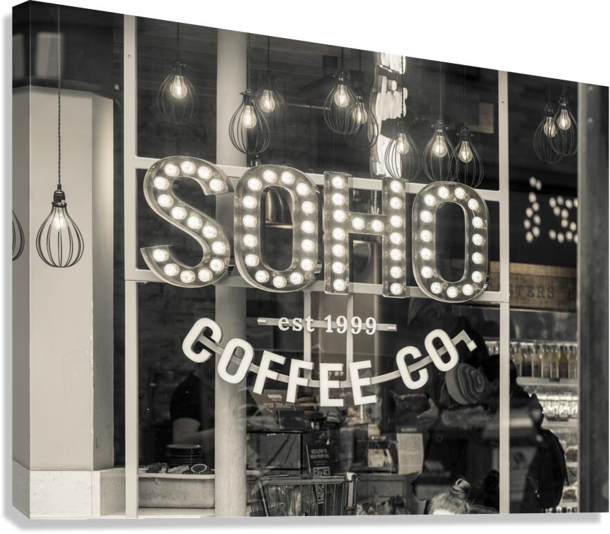 SOHO Coffee store Canvas Print