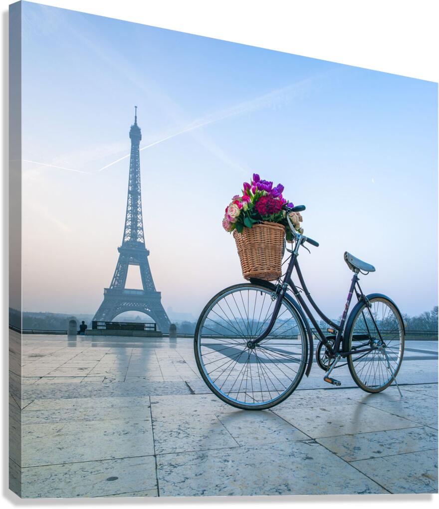 Paris Love Ride Canvas Print