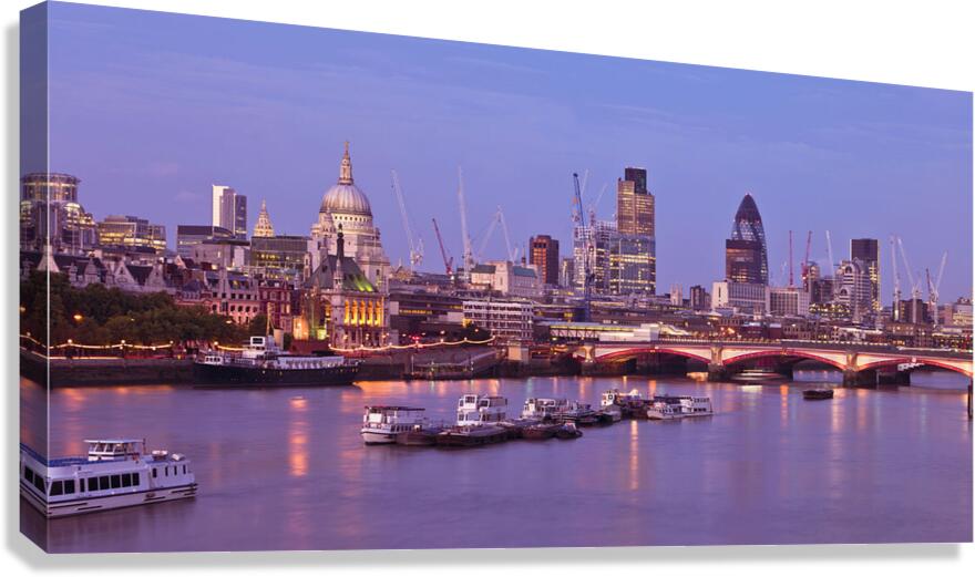 Dusk on the Thames Canvas Print