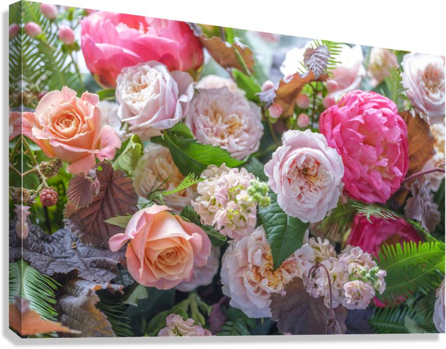 Mixed flowers Canvas Print