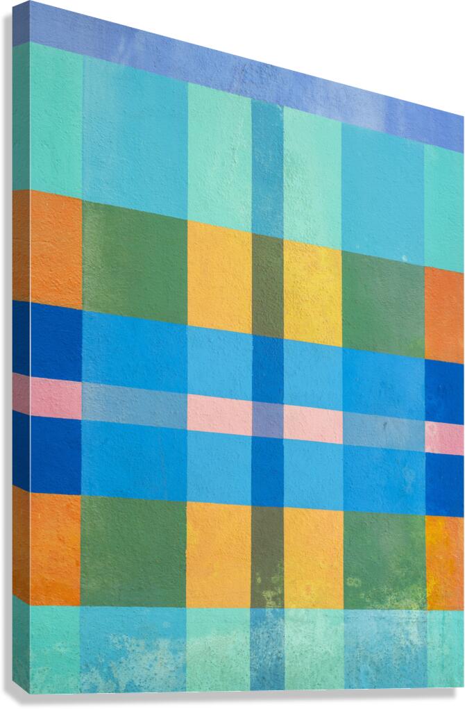 Checkered Pattern Wall Canvas Print