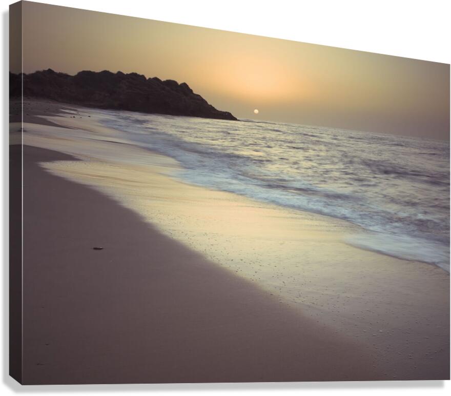 Beach sunset Canvas Print