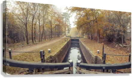 Canal Lock Canvas Print