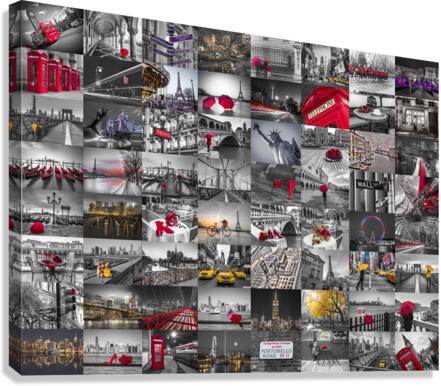 Cityscape Collage Canvas Print