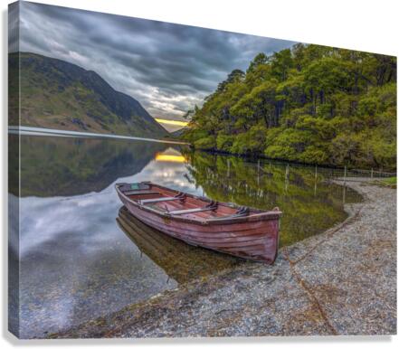 Moored Boat Canvas Print