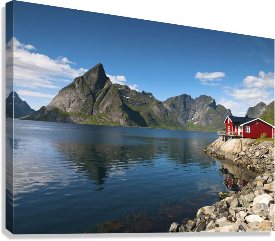 Fishing huts Canvas Print