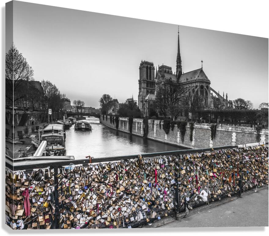 Pont des Arts bridge Canvas Print