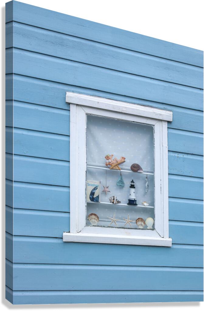 Beach hut Canvas Print