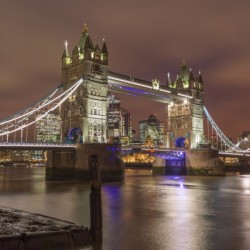 Tower bridge at night, London