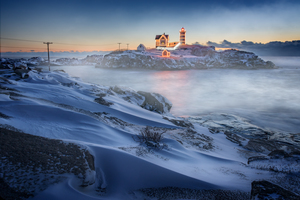 Winter Morning at Cape Neddicl