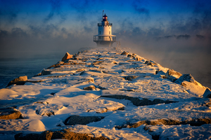 Winter Morning at Spring Point Ledge Lighthouse