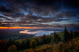 Dusk at Height of Land