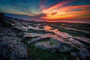 Red Skies at Two Lights