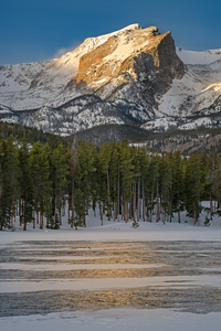 Morning Glow on Hallett Peak