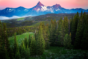 Alpenglow on Pilot Peak