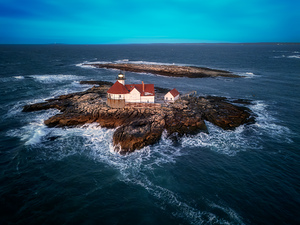 Blue Hour at Cuckolds Light