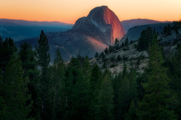 Half Dome Aglow Print