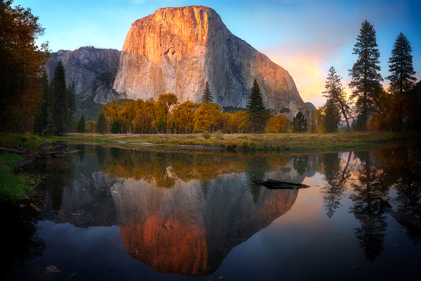 Autumn Reflections in Yosemite Print