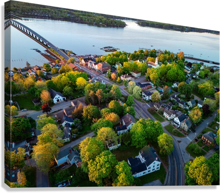 Downtown Wiscasset Canvas Print