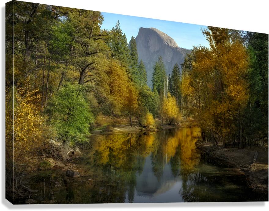 Half Dome & The Merced Canvas Print
