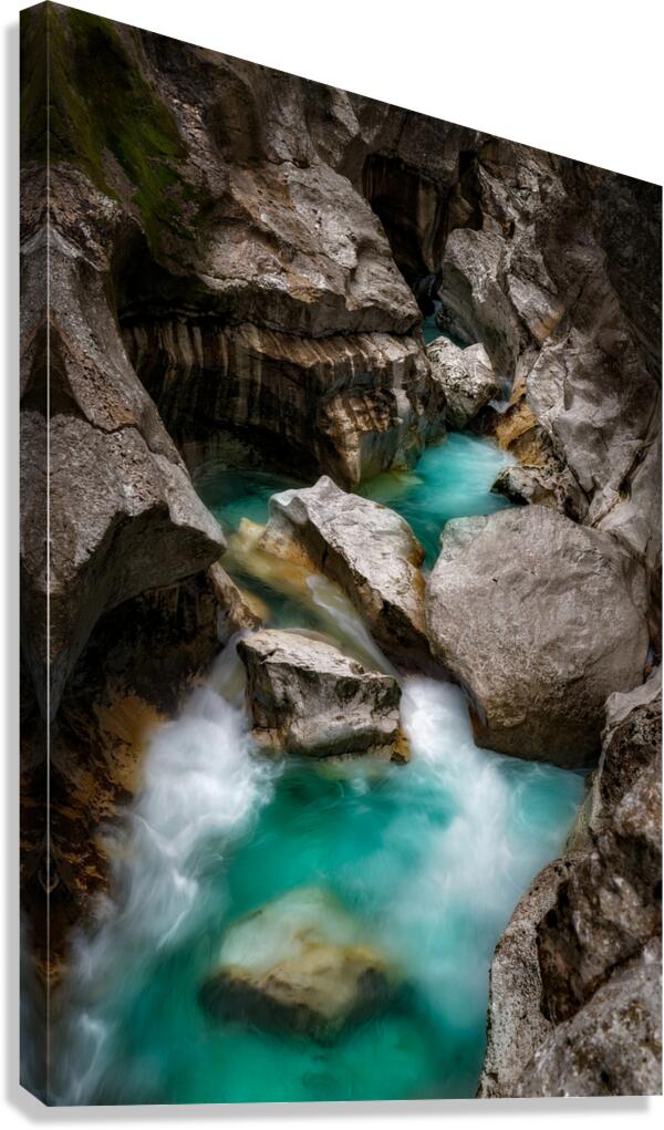 Great Soča Gorge III Canvas Print
