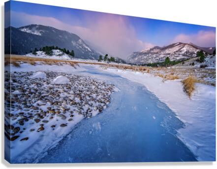 Frozen Flow Canvas Print