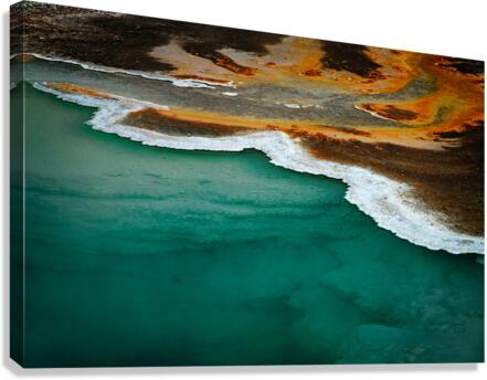 Emerald & Amber Canvas Print
