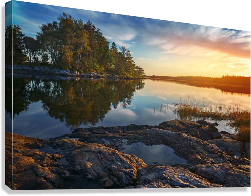 Sheepscot Sunset Canvas Print