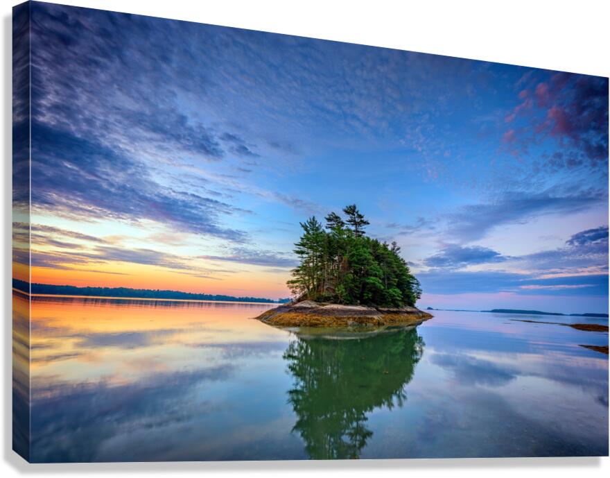 Wolfes Neck Reflections Canvas Print