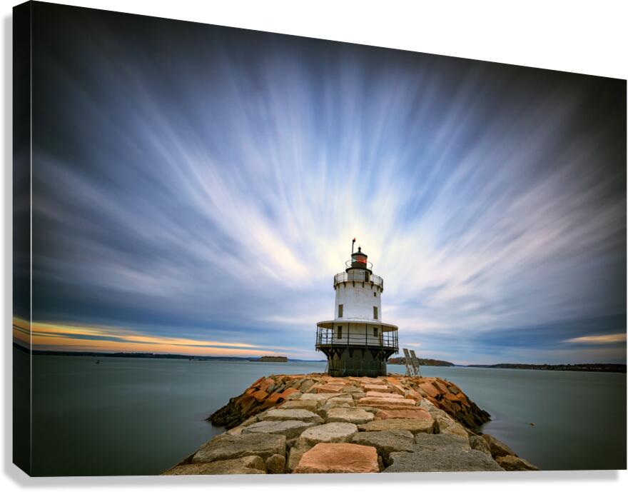 Spring Point Ledge Light Station Canvas Print