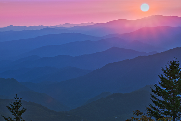 Waterrock Crimson Sunset by T Anthony Harding