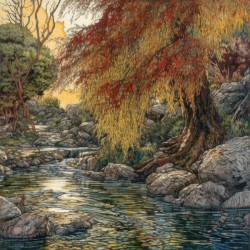 landscape willow tree
