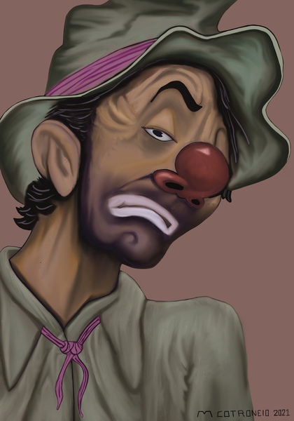 Sad clown  by Michelangelo cotroneio