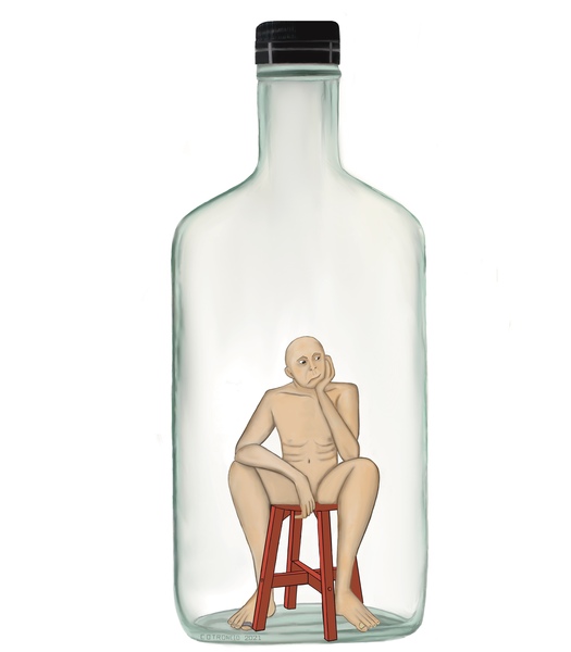 Bottom of the bottle  by Michelangelo cotroneio