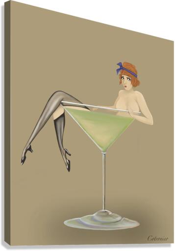 Saucy flapper  Canvas Print