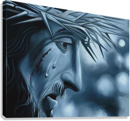 Blue Jesus  Canvas Print