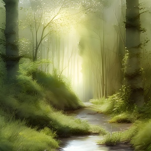 A stream in a forest