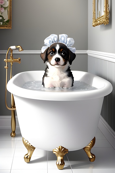 Bath time Print
