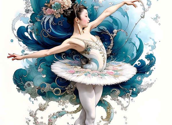A flourish of dance Print
