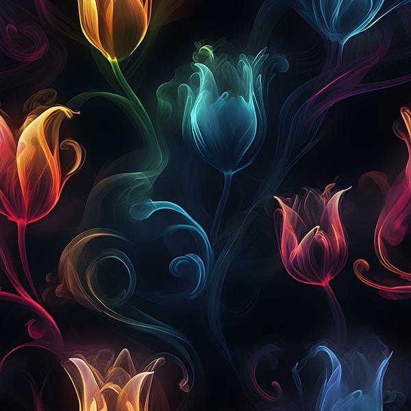 Smokey tulip dance Print