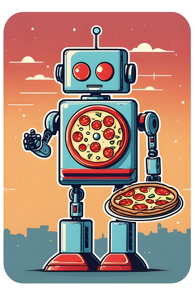 Peporoni robot Print