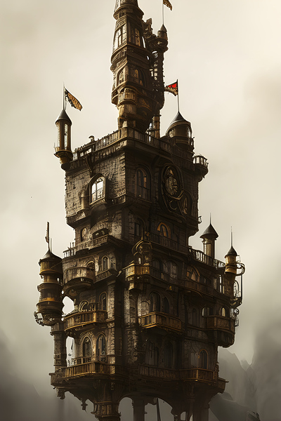 Towering make believe by Sen Tinel