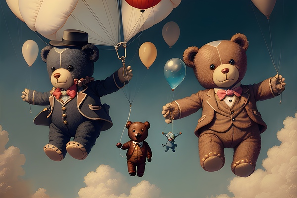 Teddy bear skies by Sen Tinel