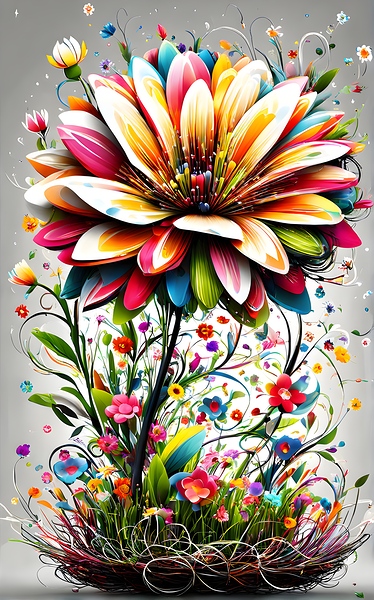 Floral celebration by Sen Tinel