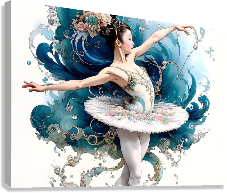 A flourish of dance Canvas Print