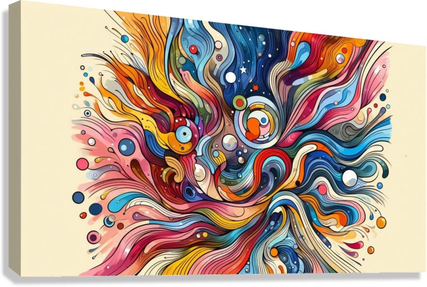 Cosmic Flow Canvas Print