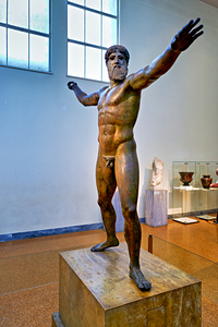 Greek statue in National Archaeological Museum in Athens