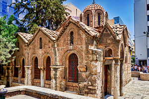 Oldest church in Athens Greece Orthodox Church of Panaghia Kapn