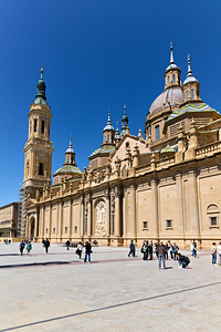 Zaragoza. Saragossa. Aragon. Spain. Cathedral Basilica of Our Lady of the Pillar