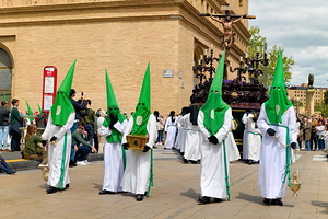 Zaragoza. Saragossa. Aragon. Spain.  Processions of the Easter Holy Week